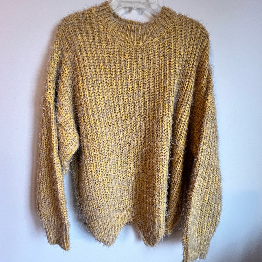 Cozy Yellow BKE Knit Sweater